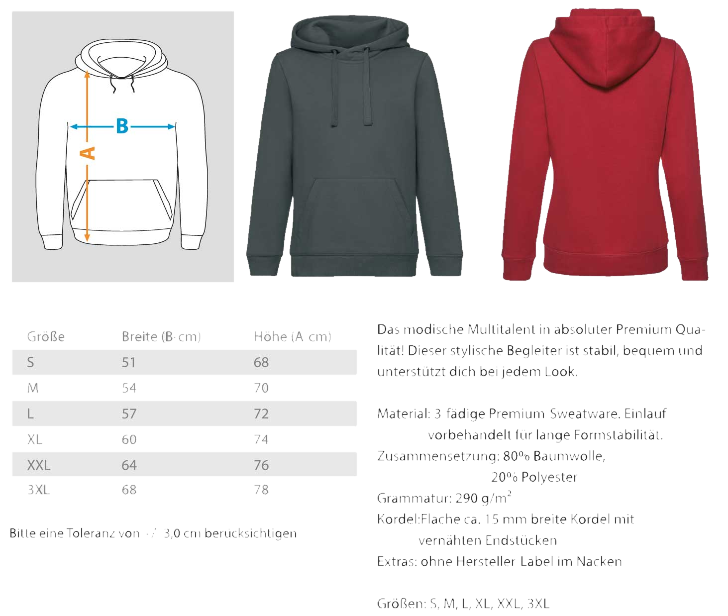 Unisex Premium Hoodie Ansicht 2