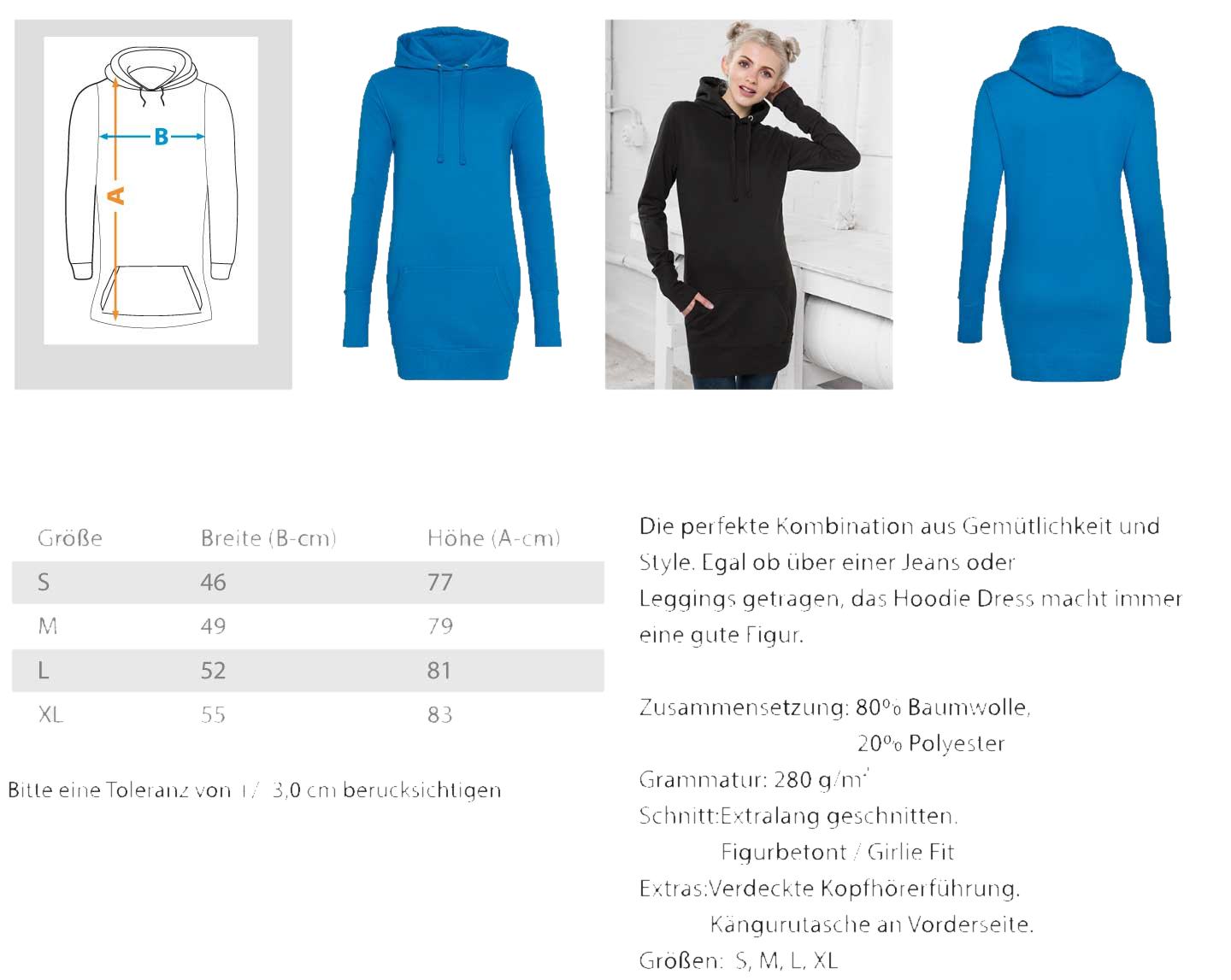 Hoodie-Kleid Ansicht 2