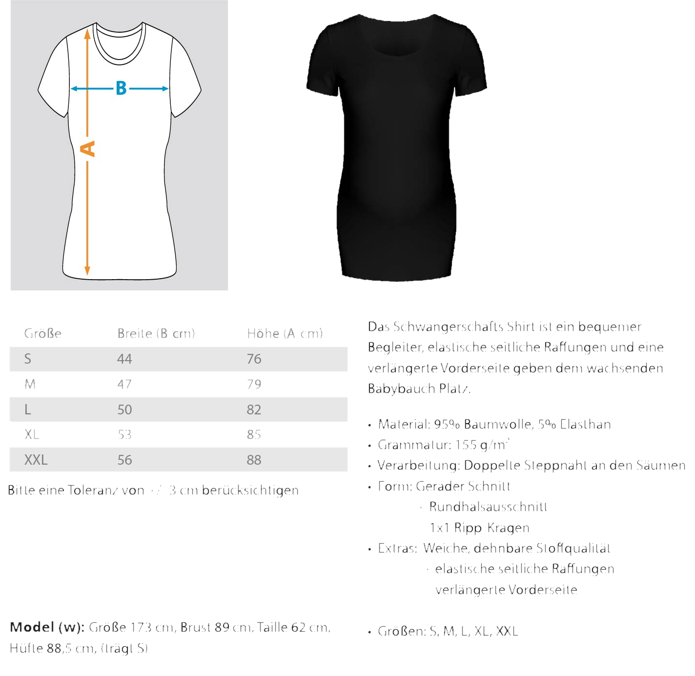 Schwangerschafts Shirt Ansicht 2