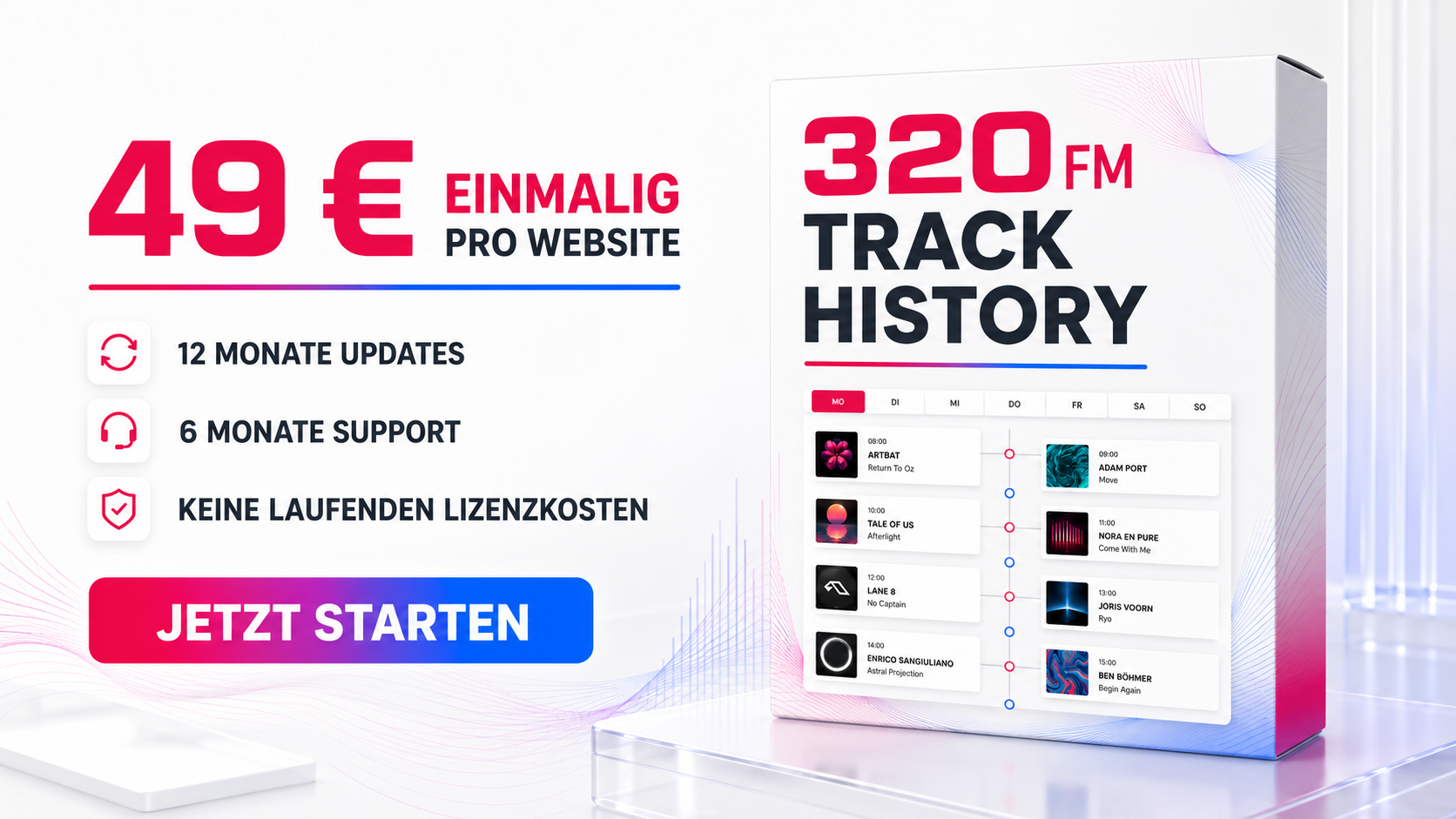Shoutcast Track History Ansicht 4