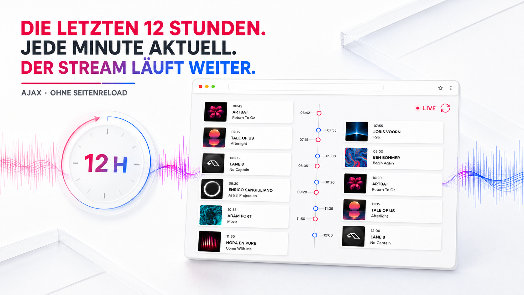 Shoutcast Track History Ansicht 5